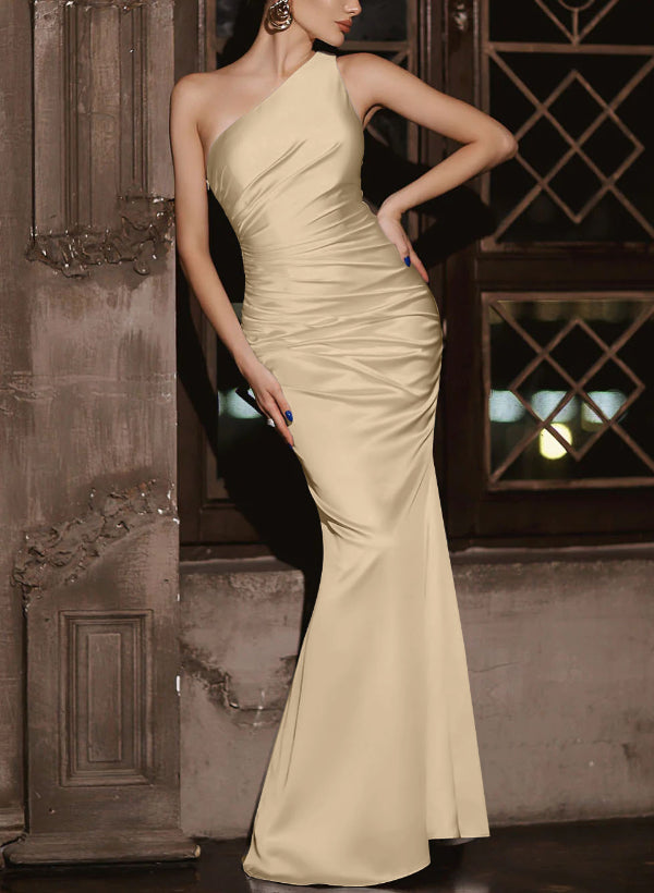 Simple Bridesmaid Dresses One Shoulder Trumpet/Mermaid