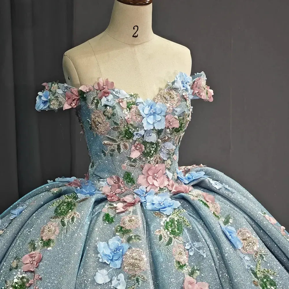 Dreamyannie Sky Blue Gold Quinceanera Dress Ball Gown Sweetheart Sparkly Beaded Bow Sweet 16 Party Dress Dreamyannie UK Dreamyannie Sky Blue Gold Quinceanera Dress Ball Gown Sweetheart Sparkly Beaded Bow Sweet 16 Party Dress Dreamyannie UK