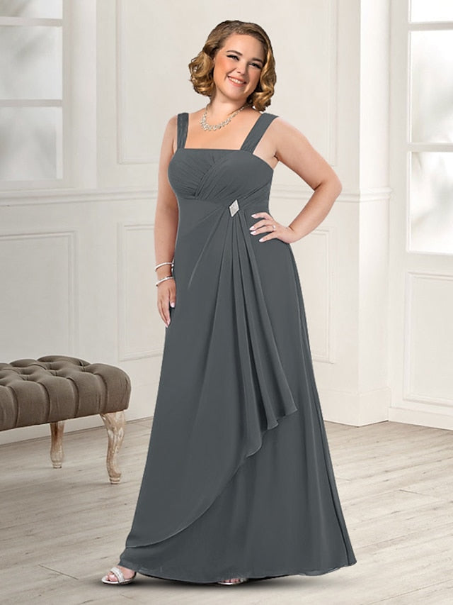 Spaghetti Strap A-Line Princess Mother of the Bride Dress with Jacket