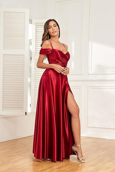 wedding guest dress burgundy Dresses Its open back design adds a sophisticated allure HVEOO Womens Short Sleeve Cocktail