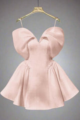 Spaghetti Straps Graduation Dress Sleeveless Short A Line Cocktail Dress With Sequins