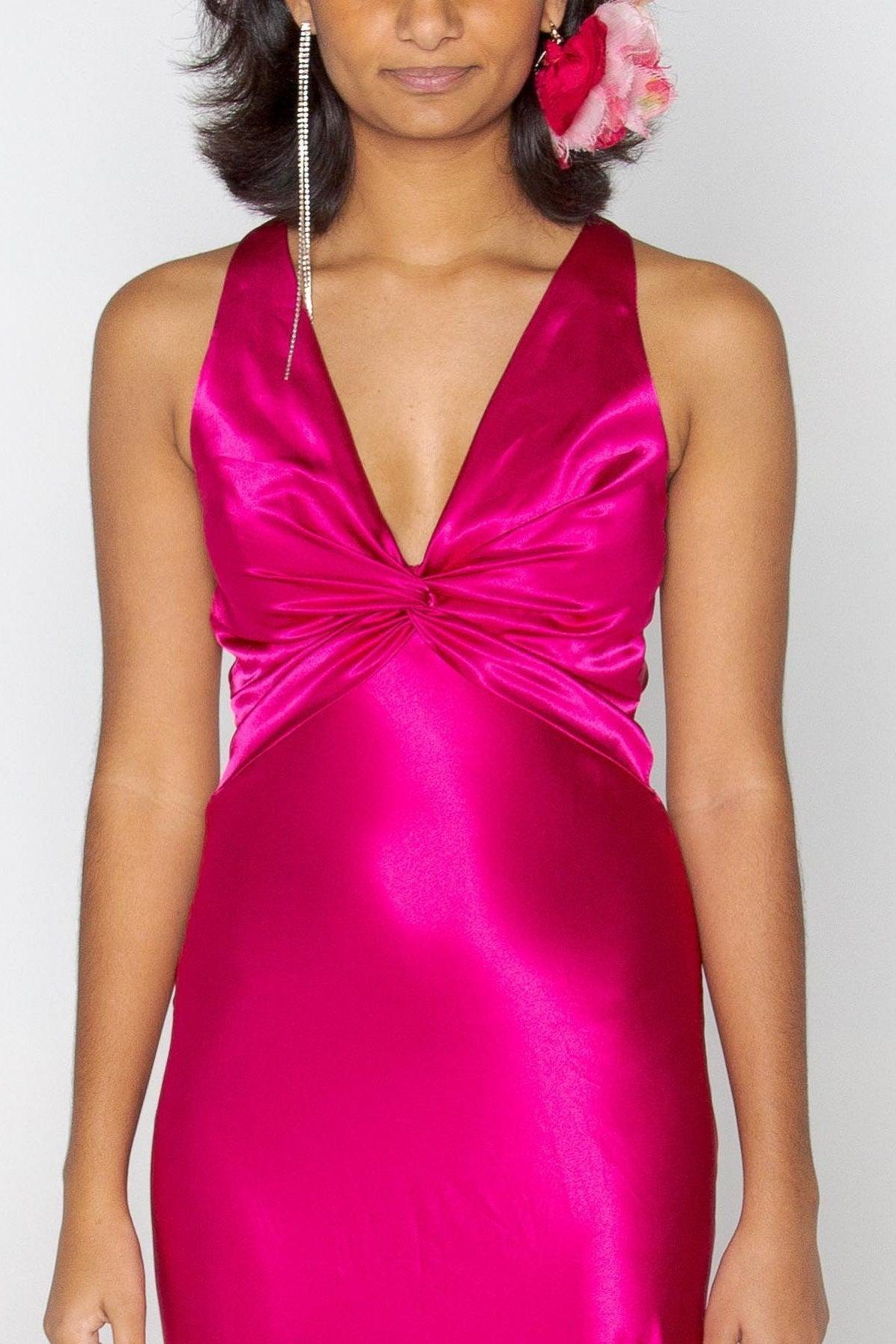 Stylish Sheath V Neck Green Long Party Dress With Open Back Bowknot Formal Evening Gown