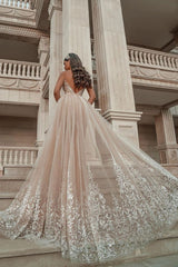 Sweetheart Beach Wedding Dress Lace Appliques Mermaid Bridal Dress With Panel Train
