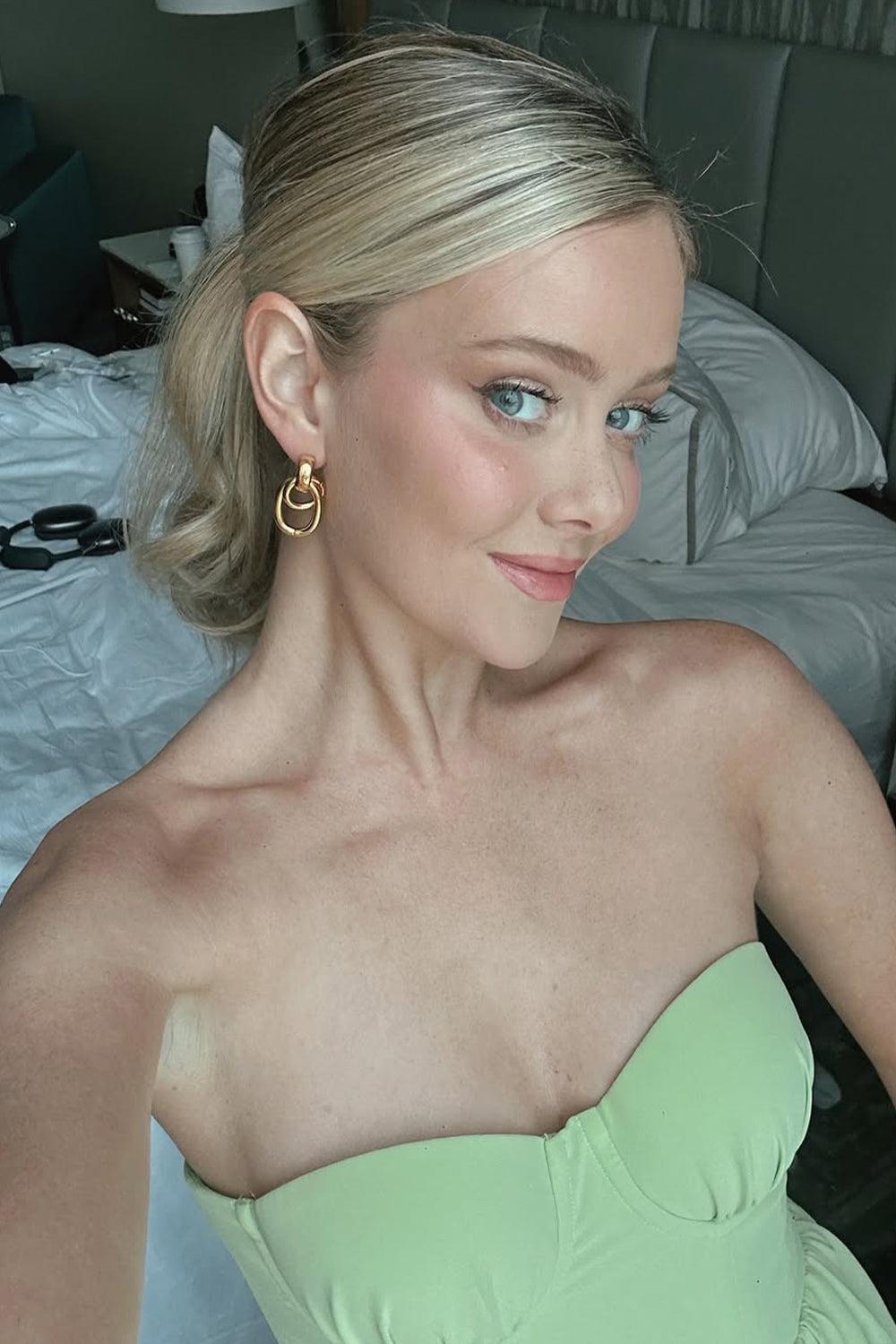 Dreamyannie Sweetheart Light Green Layered Ruffle Evening Dress With Slit Formal Evening Gown
