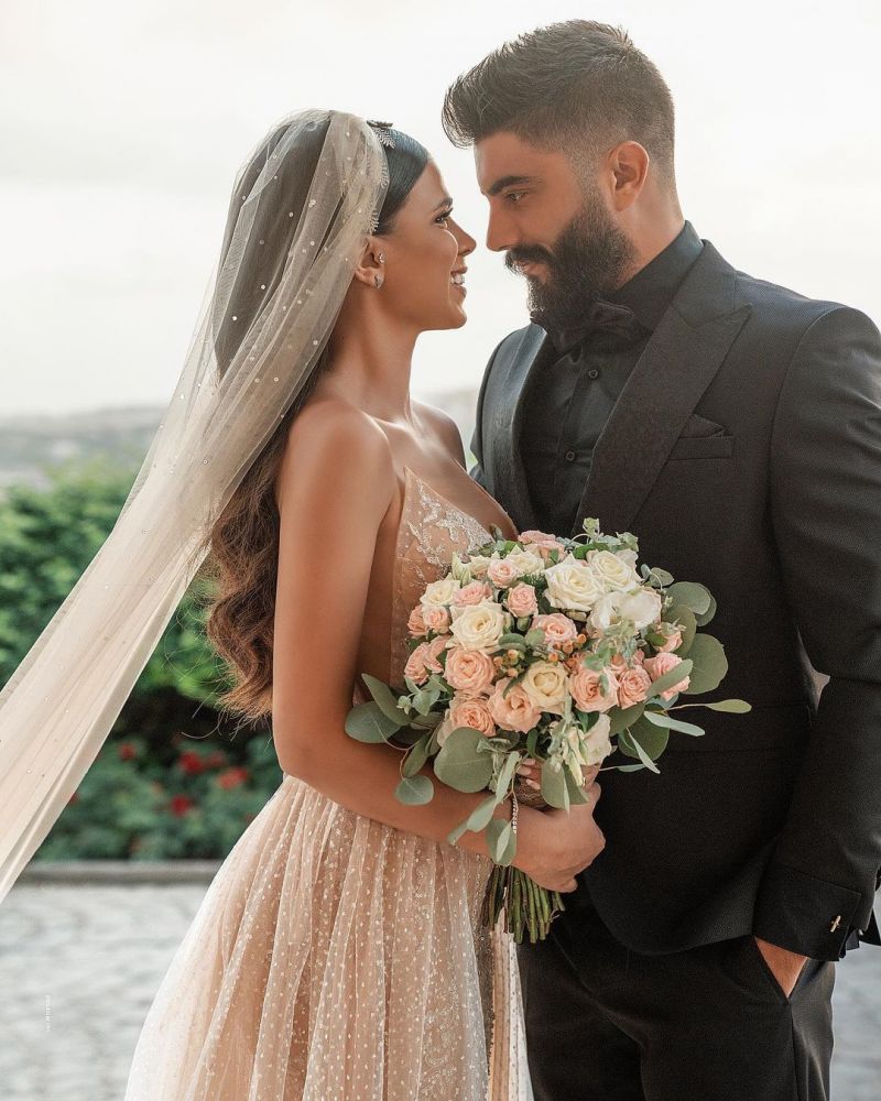 Sweetheart Wedding Dress Lace Appliques Mermaid Bridal Dress With Panel Train