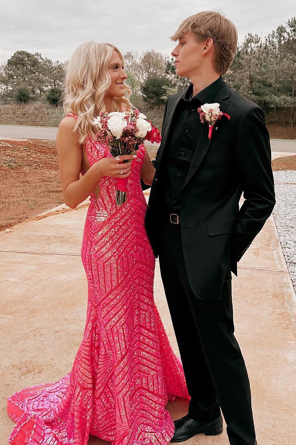 Timeless Black Notched Lapel 2-Piece Prom Graduation Tuxedo for Men