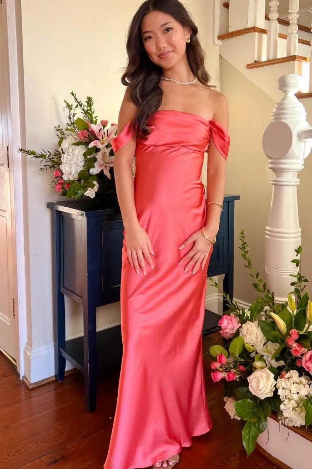 Dreamyannie Trendy Sheath Off The Shoulder Lilac Prom Dress With Ruched Formal Evening Gown