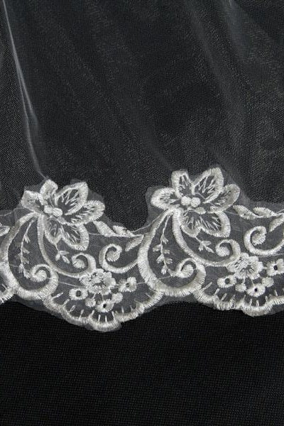 White Lace Wedding Veil