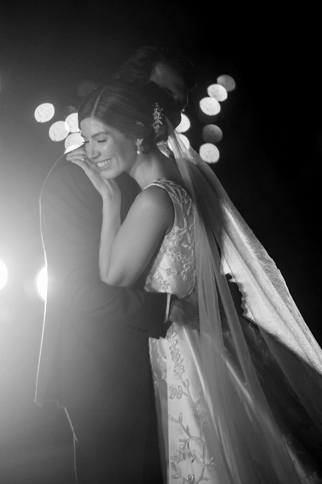 White Wedding Dress A Line V Neck Sleeveless Cathedral Train Satin Bridal Gown With Appliques