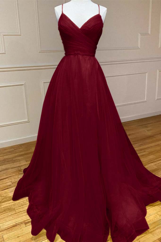 Yellow A Line Prom Dress Sleeveless Halter Neck Evening Dress