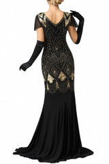 Black 1920s Dress Mermaid Long Flapper Gatsby Dress