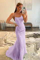 Blue Halter Backless Prom Dress