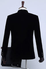 Stylish Black Velvet Men's Blazer for Parties